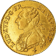 Moeda, França, Louis XVI, Louis d'or aux palmes, Louis d'Or, 1774, Paris