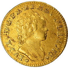 Moeda, França, Louis XV, Louis d'or aux insignes, Iie type, Louis d'Or, 1716