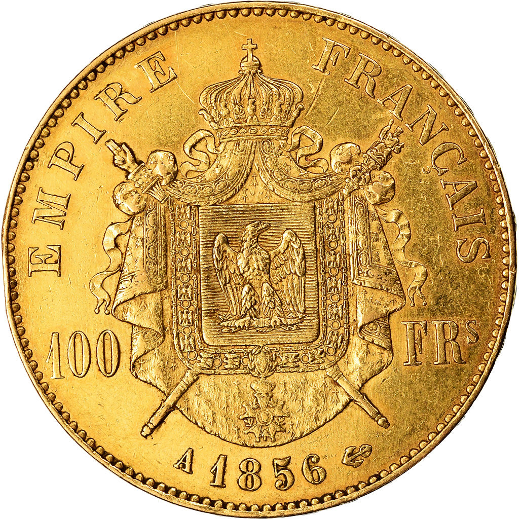Monnaie, France, Napoleon III, 100 Francs, 1856, Paris, TTB, Or, Gadoury:1135