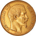 Moneta, Francia, Napoleon III, Napoléon III, 50 Francs, 1857, Paris, BB, Oro