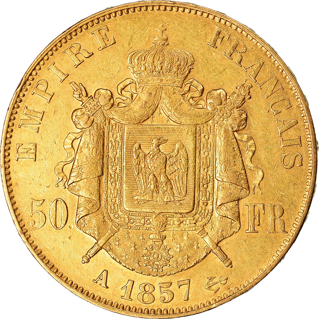 Münze, Frankreich, Napoleon III, Napoléon III, 50 Francs, 1857, Paris, SS