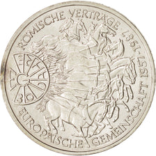 GERMANY - FEDERAL REPUBLIC, 10 Mark, 1987, Karlsruhe, Germany, Silver, KM:167