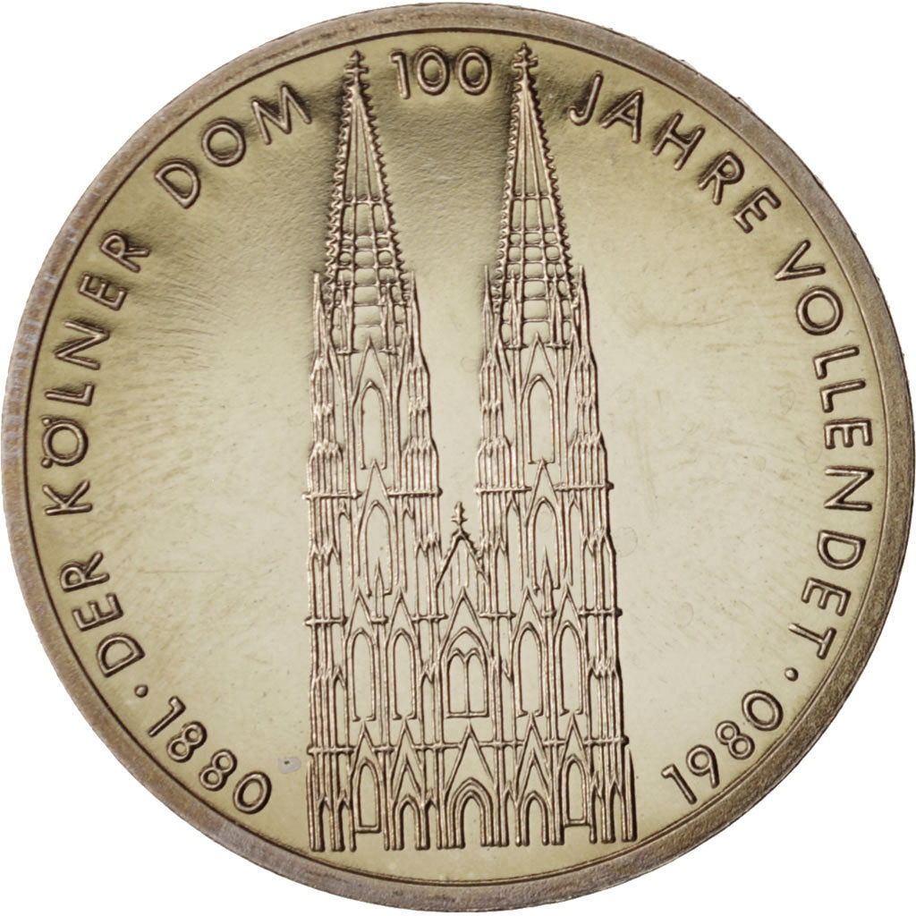 Coin, GERMANY - FEDERAL REPUBLIC, 5 Mark, 1980, Stuttgart, Germany, MS(65-70)