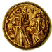 Moeda, Constans II, Constantine IV, Heraclius and Tiberius, Solidus, Carthage