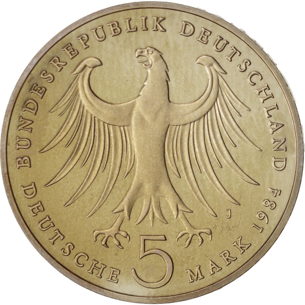 Coin, GERMANY - FEDERAL REPUBLIC, 5 Mark, 1984, Hamburg, Germany, MS(65-70)