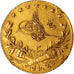 Moneda, Turquía, Muhammad V, 25 Kurush, 1911, Qustantiniyah, MBC, Oro, KM:752