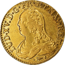 Monnaie, France, Louis XV, Louis d'or aux lunettes, Louis d'Or, 1738, Paris