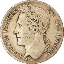 Coin, Belgium, Leopold I, 5 Francs, 5 Frank, 1835, Brussels, VF(30-35), Silver