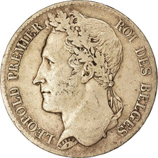 Münze, Belgien, Leopold I, 5 Francs, 5 Frank, 1835, Brussels, S+, Silber