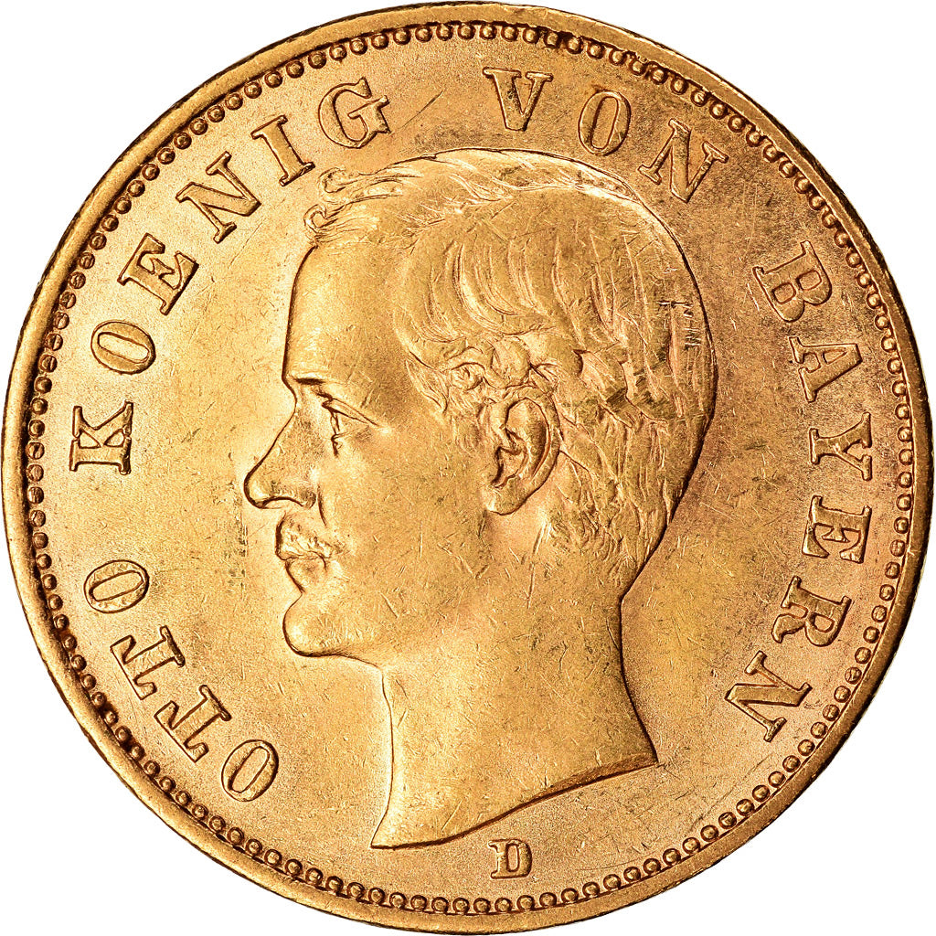 Moneda, Estados alemanes, BAVARIA, Otto, 20 Mark, 1905, Munich, EBC, Oro, KM:920
