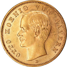 Moneda, Estados alemanes, BAVARIA, Otto, 20 Mark, 1905, Munich, EBC, Oro, KM:920