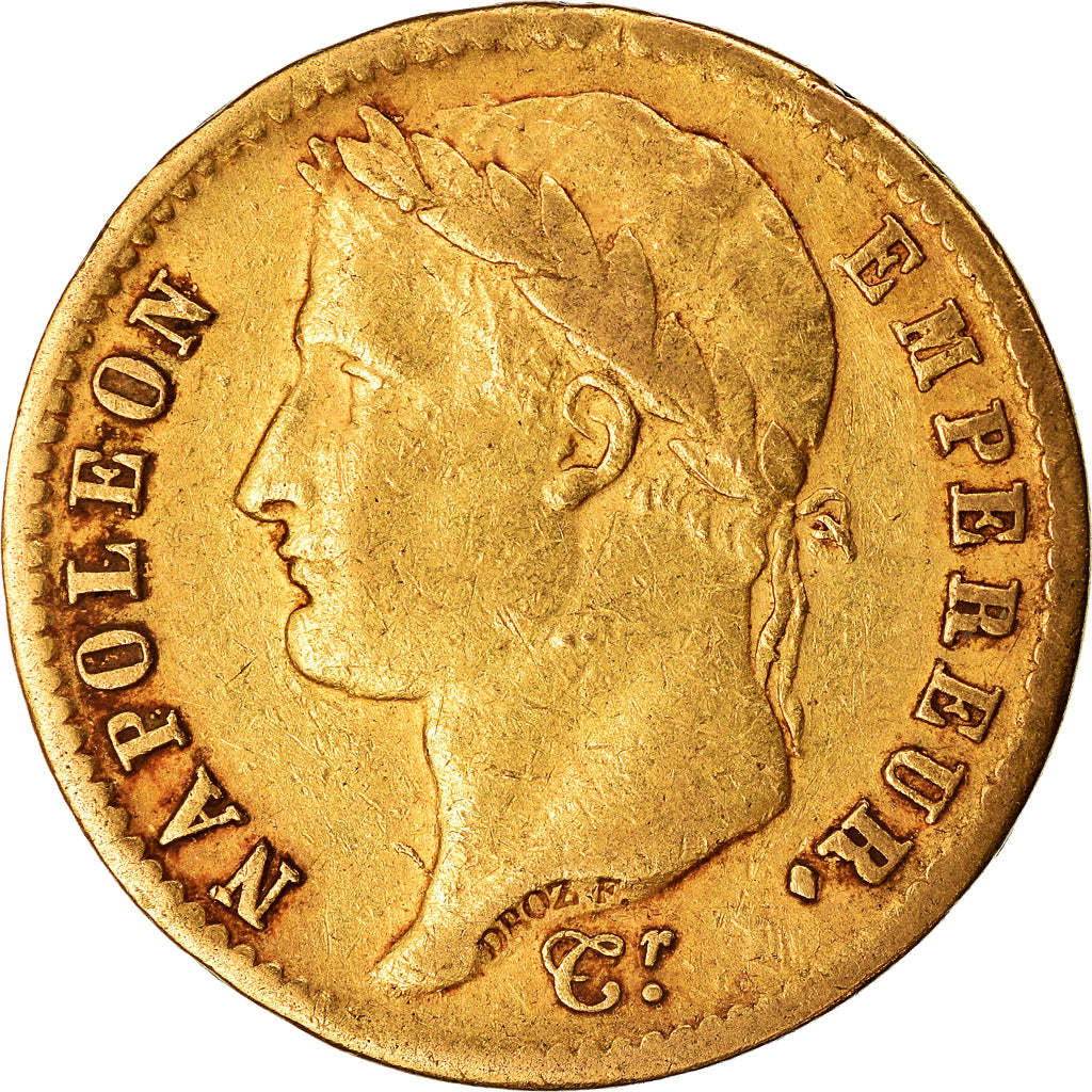 Moneta, Francia, Napoléon I, 20 Francs, 1810, Paris, BB, Oro, KM:695.1