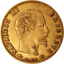 Moneta, Francja, Napoleon III, Napoléon III, 5 Francs, 1860, Paris, VF(20-25)
