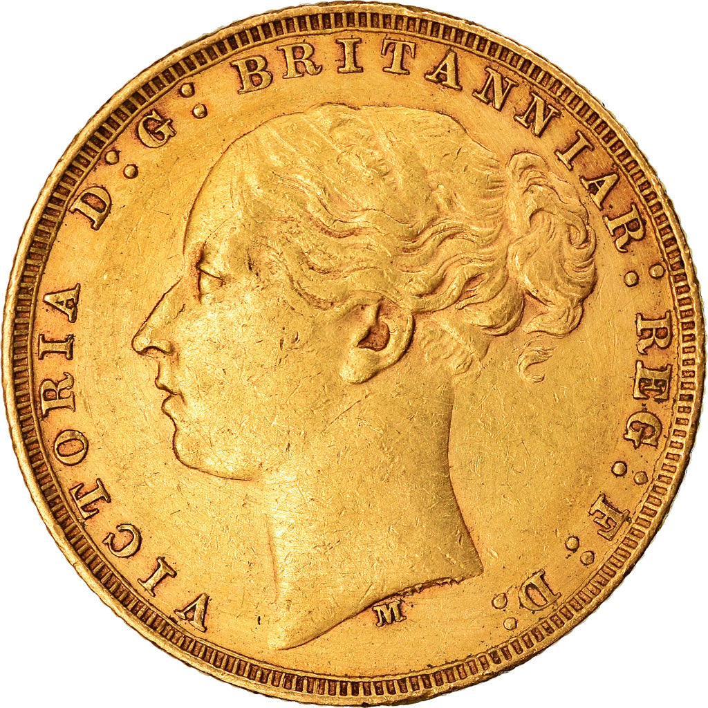 Monnaie, Australie, Victoria, Sovereign, 1879, Melbourne, TTB, Or, KM:7