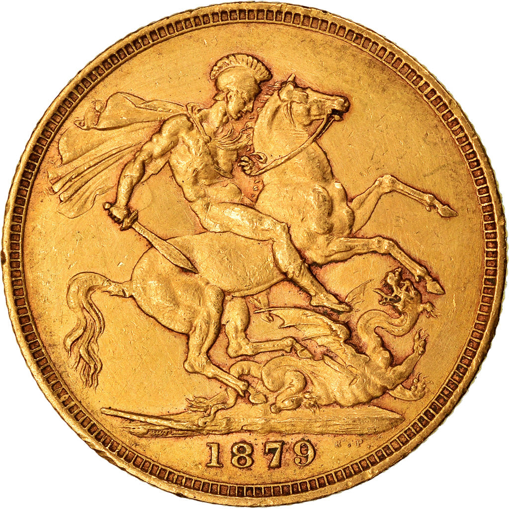 Monnaie, Australie, Victoria, Sovereign, 1879, Melbourne, TTB, Or, KM:7