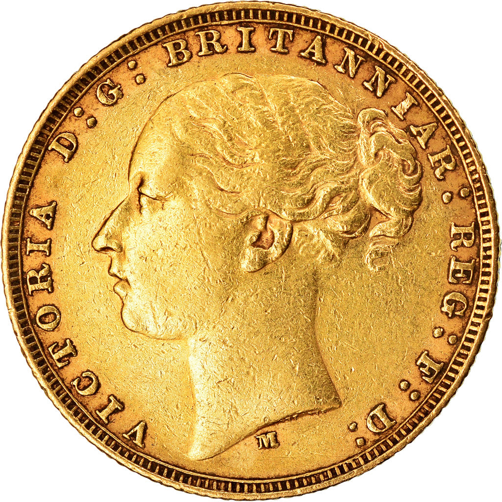 Coin, Australia, Victoria, Sovereign, 1878, Melbourne, EF(40-45), Gold, KM:7