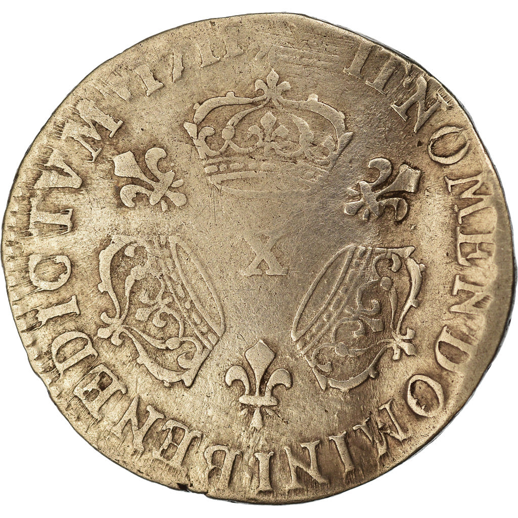 Monnaie, France, Louis XIV, 1/10 Écu aux 3 couronnes, 1/10 Ecu, 1711, Amiens