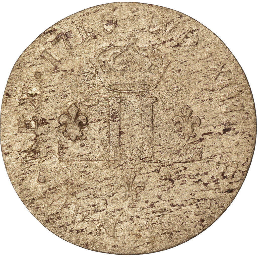 Moneta, Francia, Louis XIV, XXX Deniers aux 2 L couronnés, 30 Deniers, 1710