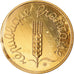 Coin, France, Épi, Centime, 1981, Piéfort, MS(65-70), Gold, KM:P685