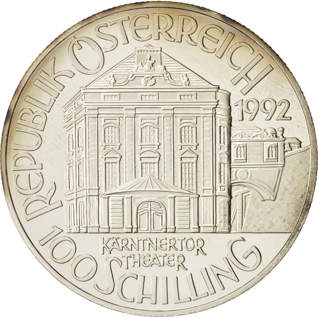Austria, 100 Schilling, 1992, Silver, Otto Nicolai, KM:3005