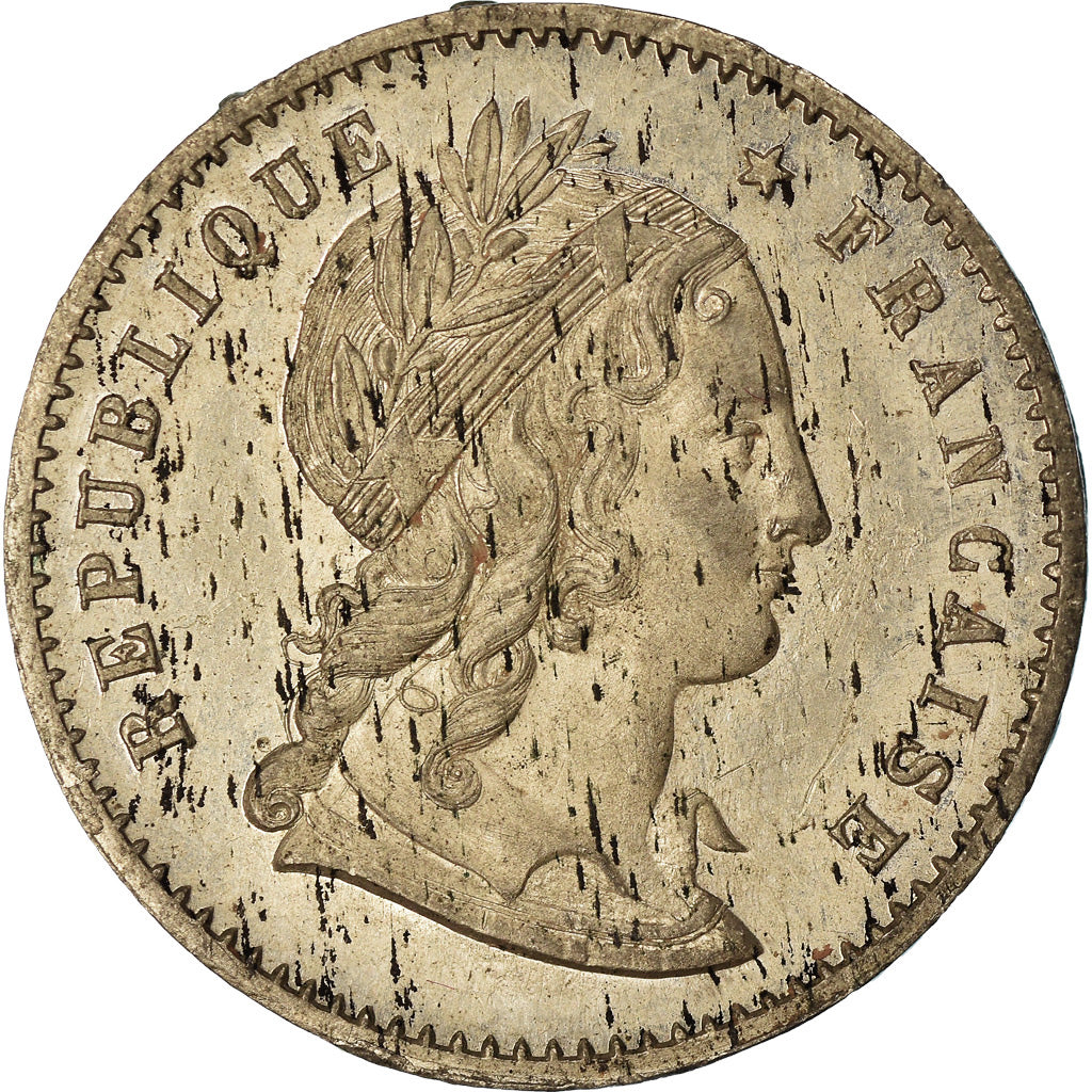 Coin, France, Concours de Magniadas, 20 Francs, 1848, ESSAI, EF(40-45), Tin