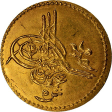 Coin, Egypt, Abdul Aziz, 5 Qirsh, 1871, AU(55-58), Gold, KM:255