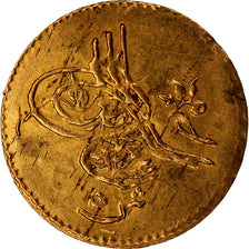 Coin, Egypt, Abdul Aziz, 5 Qirsh, 1867, AU(50-53), Gold, KM:255