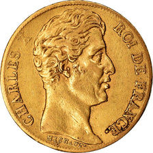 Coin, France, Charles X, 20 Francs, 1825, Paris, EF(40-45), Gold, KM:726.1