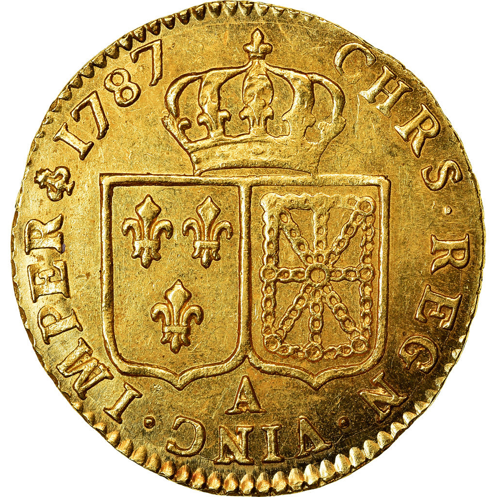 Moneta, Francia, Louis XVI, Louis d'or à la tête nue, Louis d'Or, 1787, Paris
