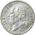 Moneta, Francja, Louis XVIII, Louis XVIII, 1/4 Franc, 1824, Paris, AU(55-58)