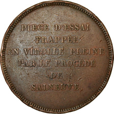 Moneta, Francia, (Module de) Essai par Salneuve, 5 Francs, 1808, MB, Bronzo
