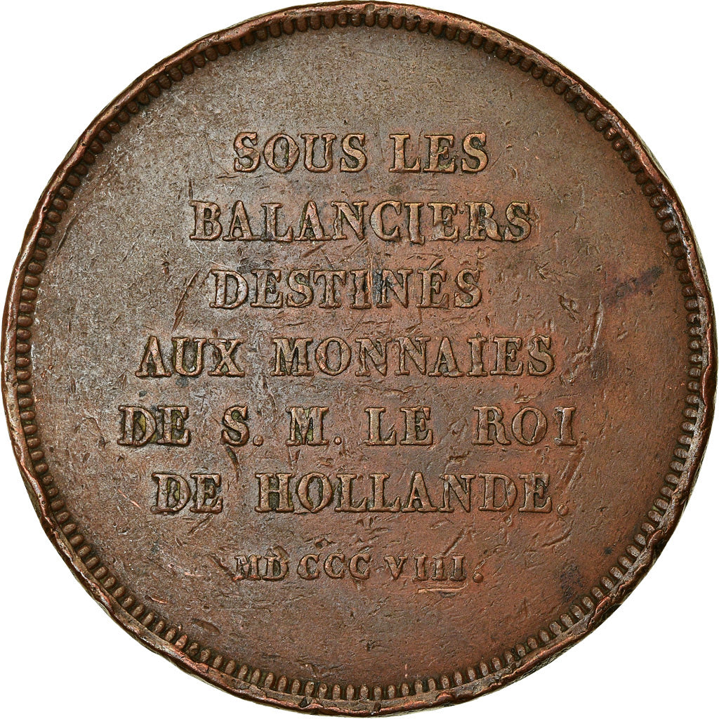 Moneta, Francia, (Module de) Essai par Salneuve, 5 Francs, 1808, MB, Bronzo