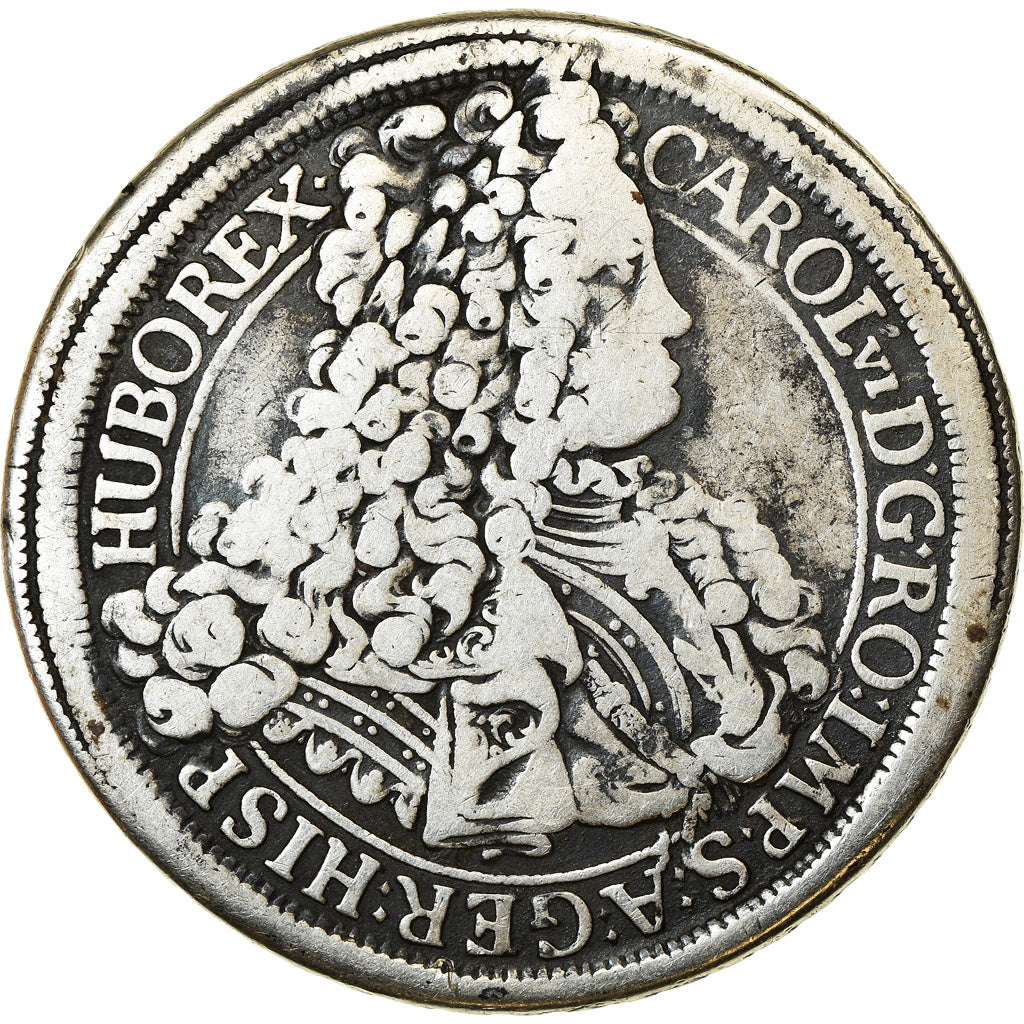 Coin, Austria, Karl (Charles) VI, Thaler, 1716, Vienna, VF(20-25), Silver