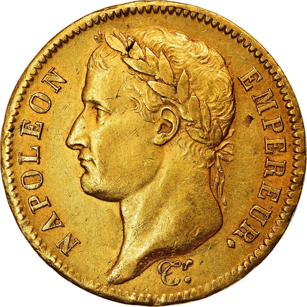 Moneta, Francja, Napoléon I, 40 Francs, 1812, Paris, AU(50-53), Złoto