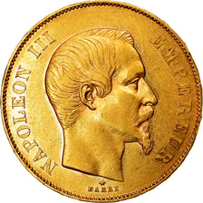 Moneda, Francia, Napoleon III, Napoléon III, 50 Francs, 1855, Strasbourg, MBC+