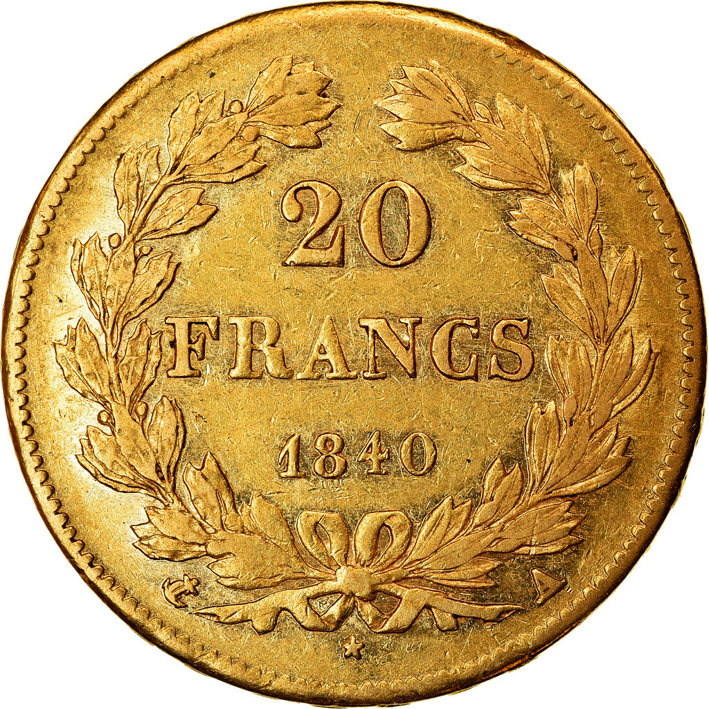 Münze, Frankreich, Louis-Philippe, 20 Francs, 1840, Paris, SS, Gold, KM:750.1