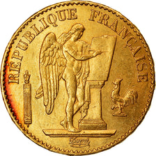 Munten, Frankrijk, Génie, 20 Francs, 1876, Paris, ZF+, Goud, KM:825