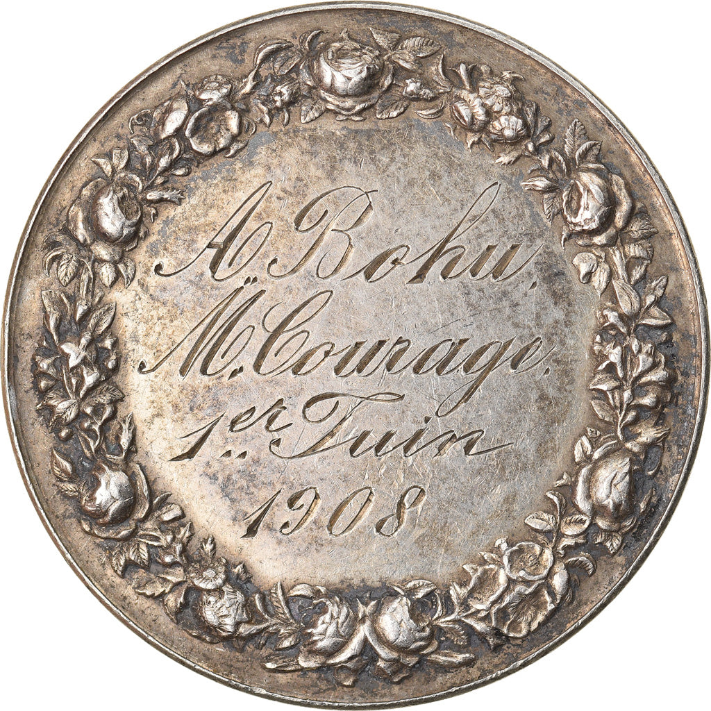 France, Medal, Mariage, Religion, 1908, AU(55-58), Silver