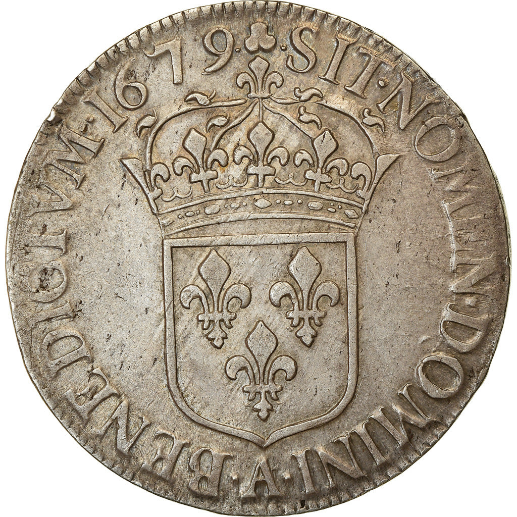 Coin, France, Louis XIV, Écu à la cravate, Ecu, 1679, Paris, EF(40-45)