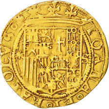 España, Carlos & Johanna (1516-1556), 1 Escudo, Sevilla, Oro, Friedberg:153