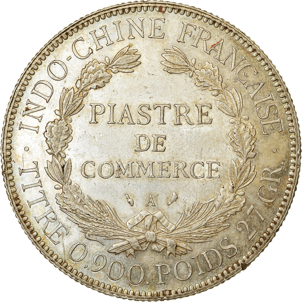 Coin, FRENCH INDO-CHINA, Piastre, 1927, Paris, AU(55-58), Silver, KM:5a.1