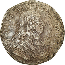 Coin, Monaco, Honore II, Scudo, Ecu, 60 Sols, 1654, VF(20-25), Silver, KM:32