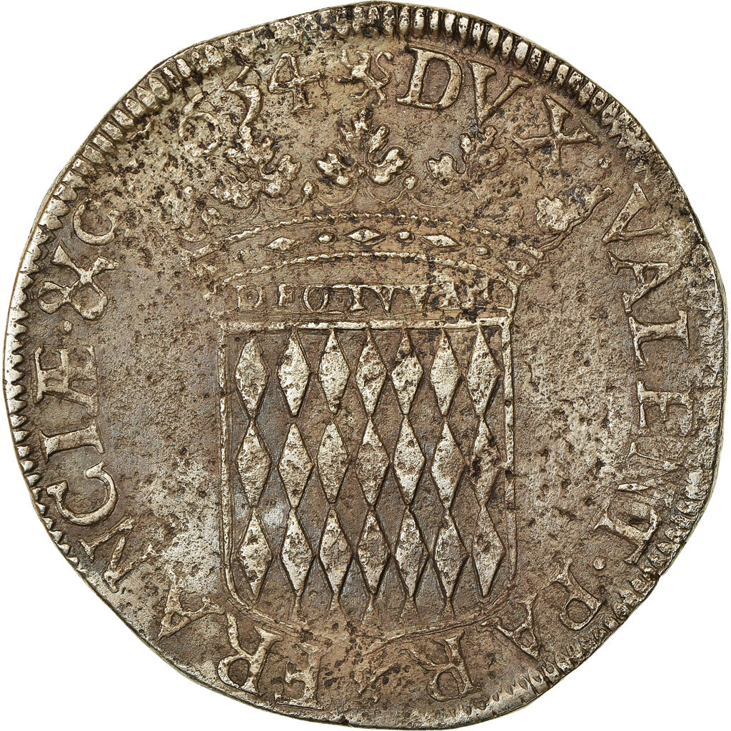 Coin, Monaco, Honore II, Scudo, Ecu, 60 Sols, 1654, VF(20-25), Silver, KM:32