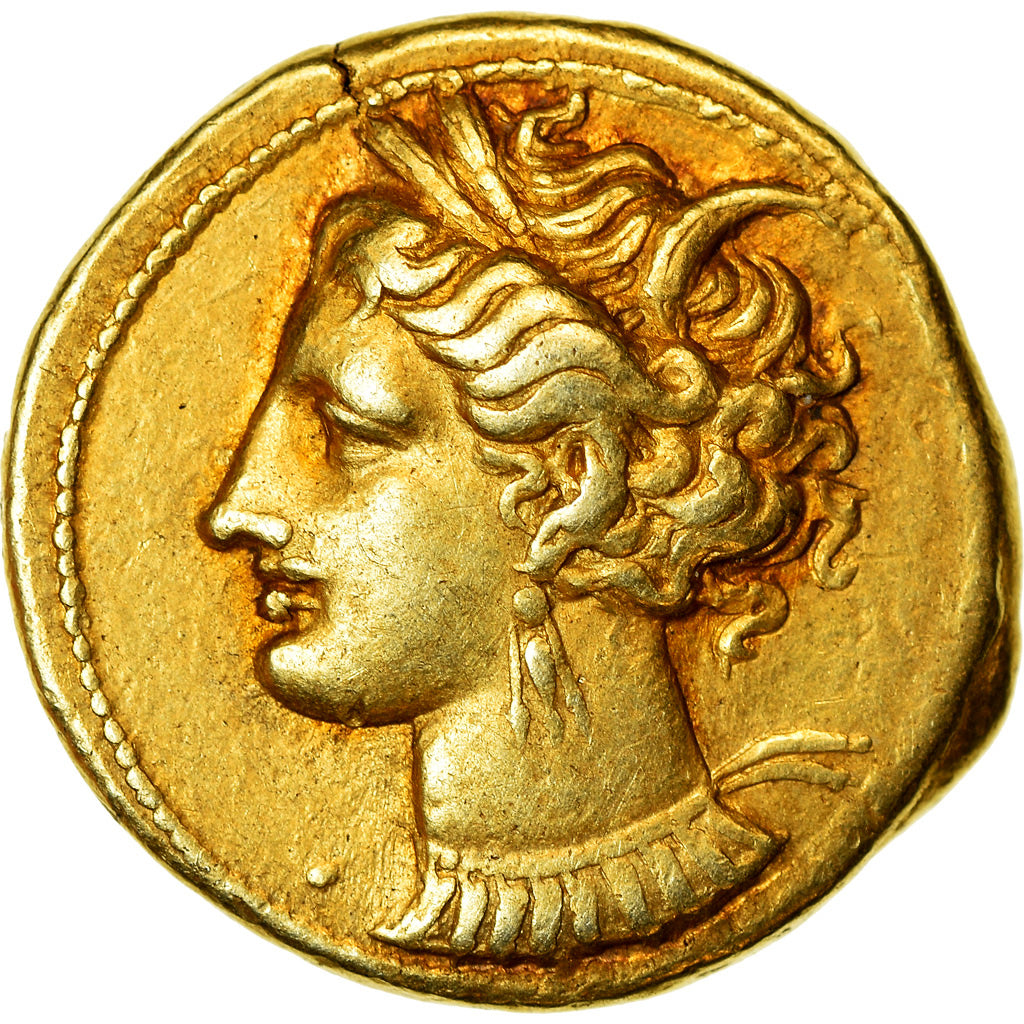Coin, Carthage, Zeugitane, Stater, AU(55-58), Electrum, SNG-Cop:977