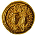 Coin, Constans II, Solidus, 641-668 AD, Carthage, AU(55-58), Gold