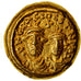 Moeda, Constans II, Solidus, 641-668 AD, Carthage, AU(55-58), Dourado