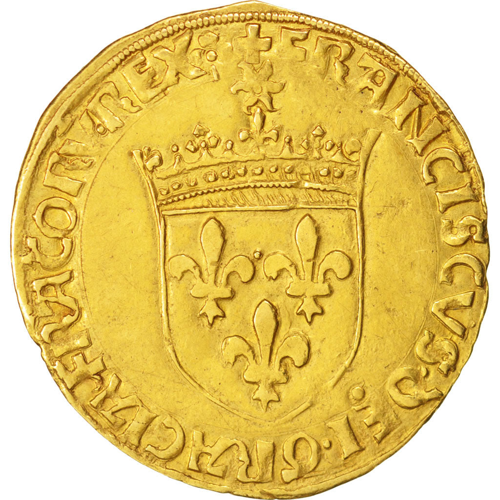 France, François I, Ecu d'or, Lyons, Gold, Duplessy:775var