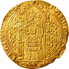 Moeda, França, Charles V, Franc à pied, EF(40-45), Dourado, Duplessy:360A