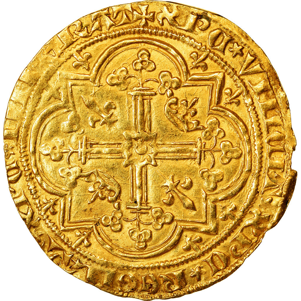 Coin, France, Charles V, Franc à pied, EF(40-45), Gold, Duplessy:360A