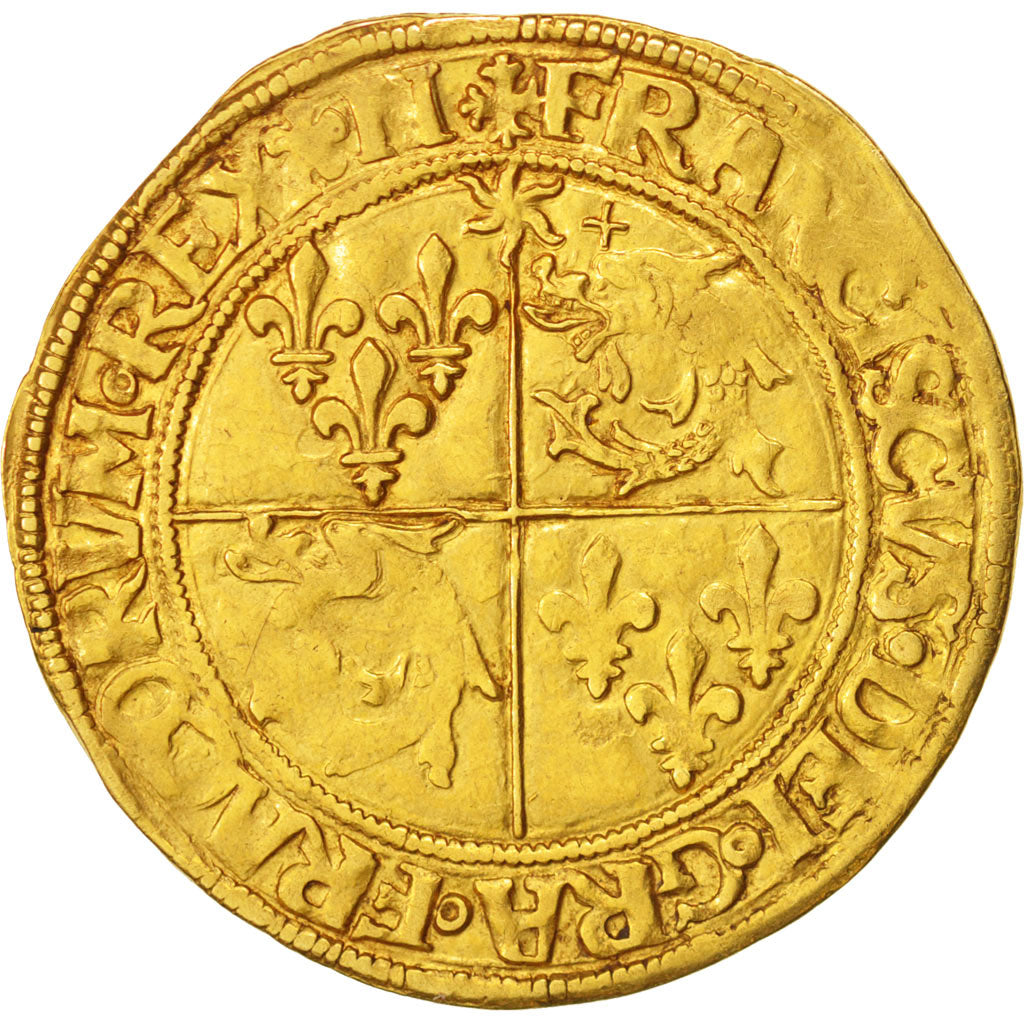 France, François I, Ecu d'or, Grenoble, Gold, Duplessy:782
